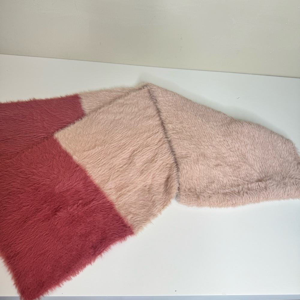 Anthropologie sleeping on snow scarf pink